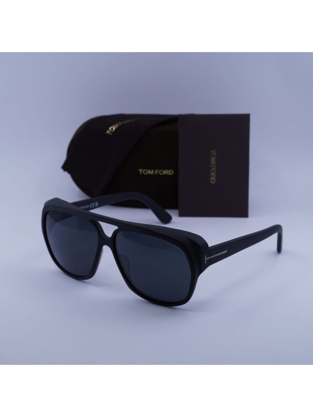 Tom Ford Jayden FT1103 02A Aviator Sunglasses - Black / Smoke